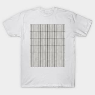 Rectangular Grid Pattern - Grey T-Shirt